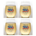 USA 250th Anniversary Indestructible 16 oz Wine Tumblers : 4pk