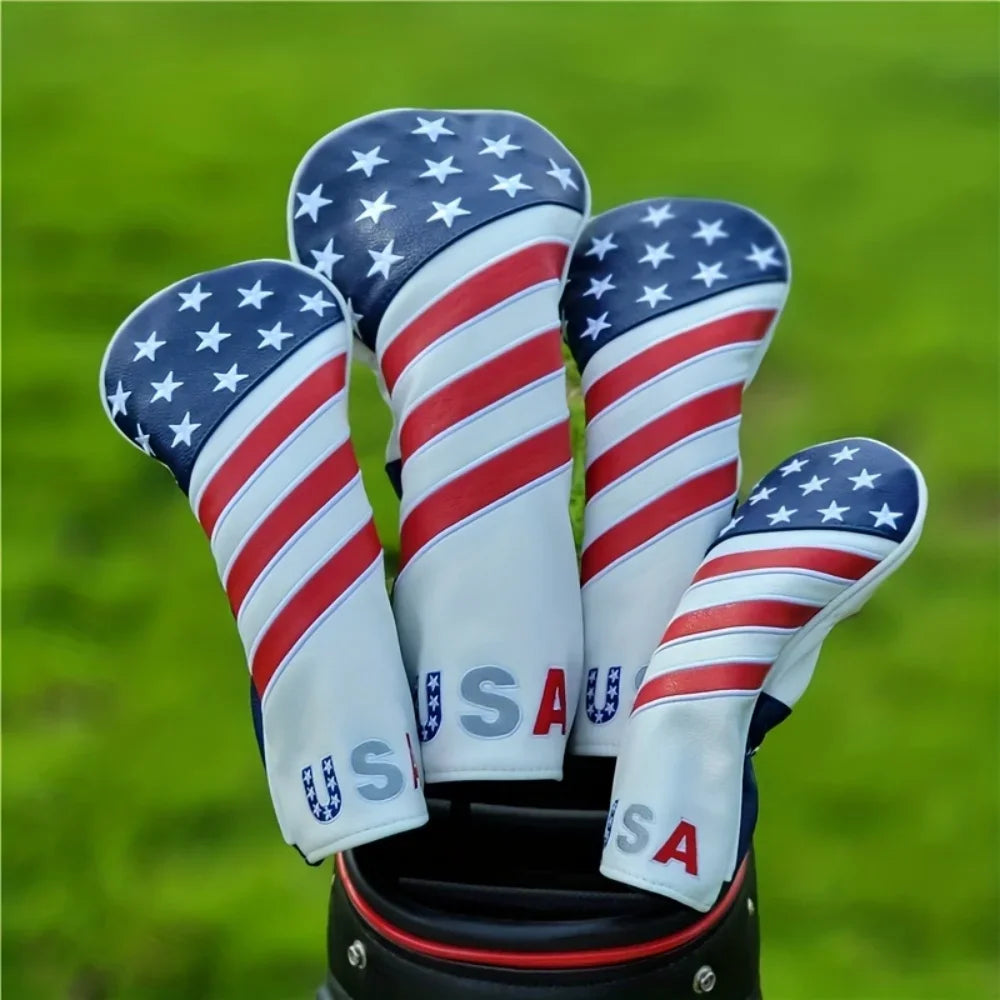 Patriotic Golf Club Head Cover Set