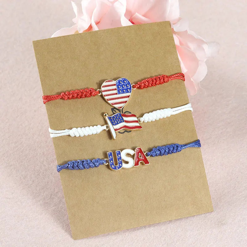 USA Independence Day Bracelet alloy