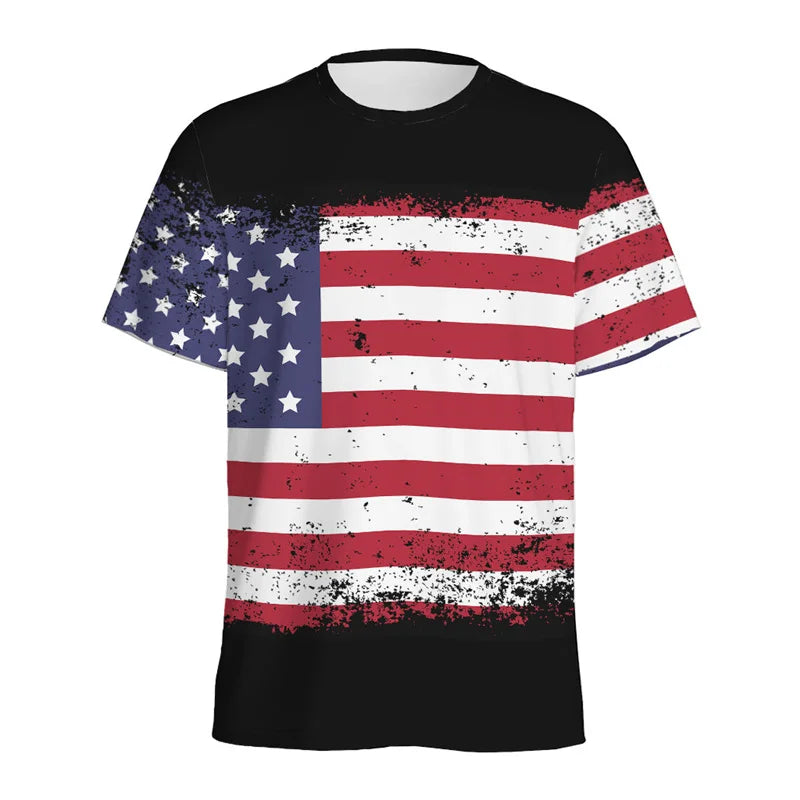 USA American Flag T-Shirts 3D Print