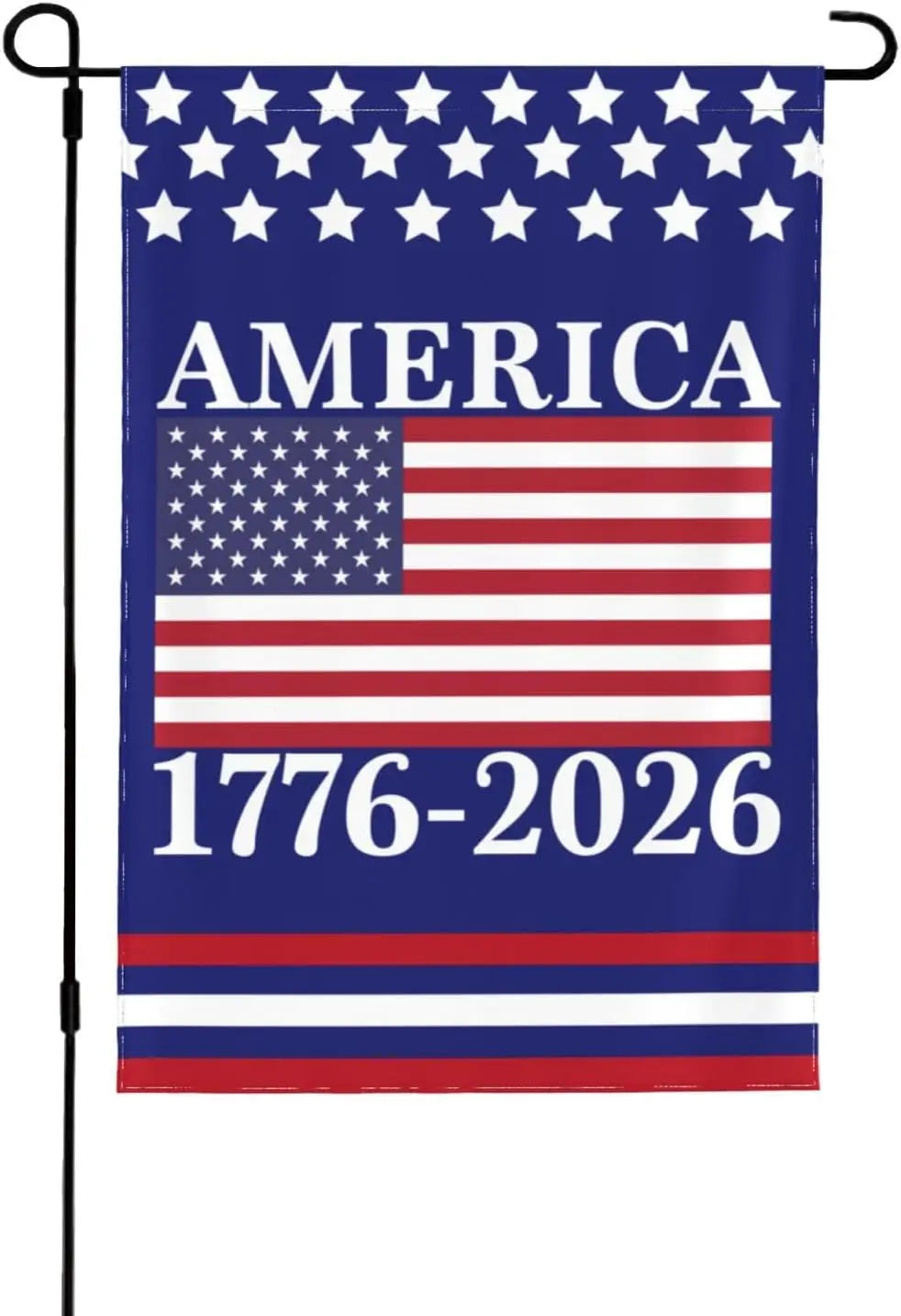 America 250th Birthday Garden Flag