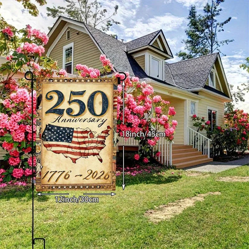 Patriotic American Garden Flag
