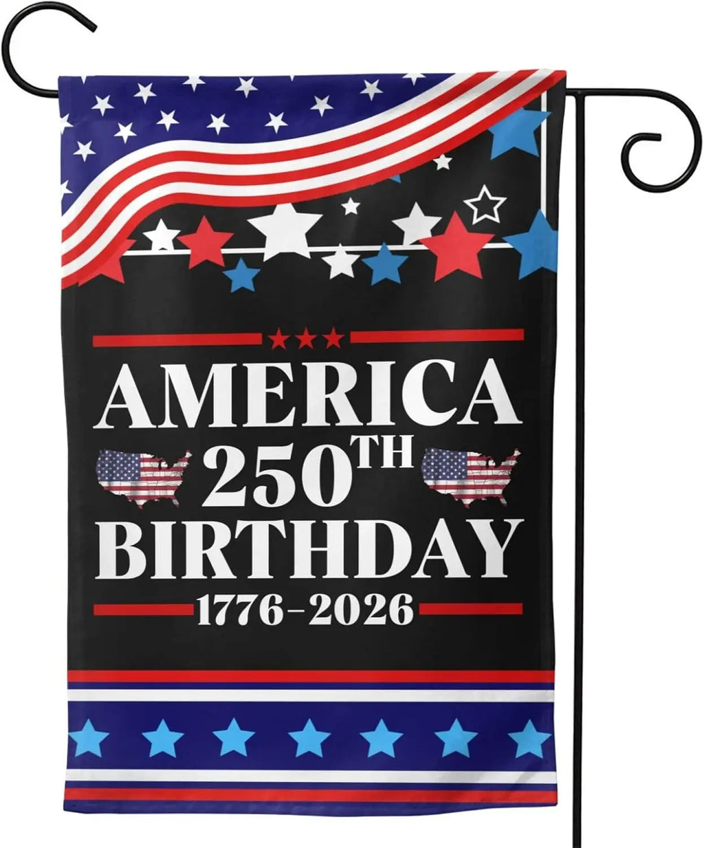 Double Sided America 250th Birthday Flag