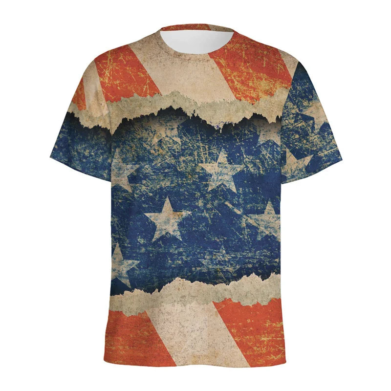 USA American Flag T-Shirts 3D Print