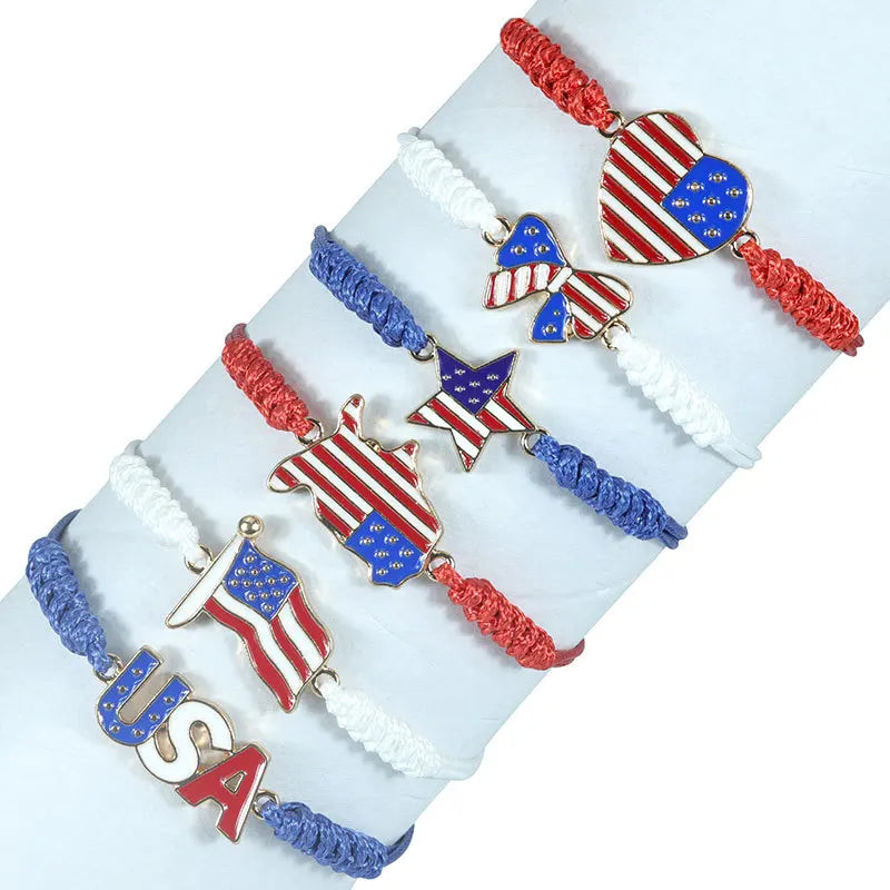 USA Independence Day Bracelet alloy