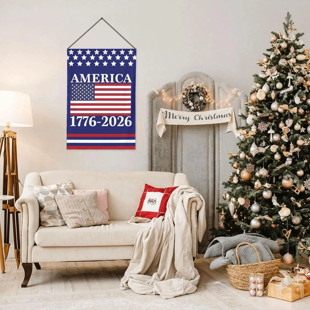 America 250th Birthday Garden Flag