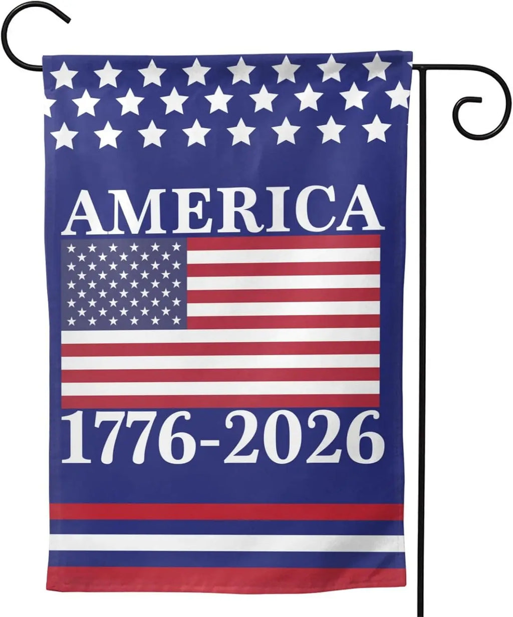 America 250th Birthday Garden Flag