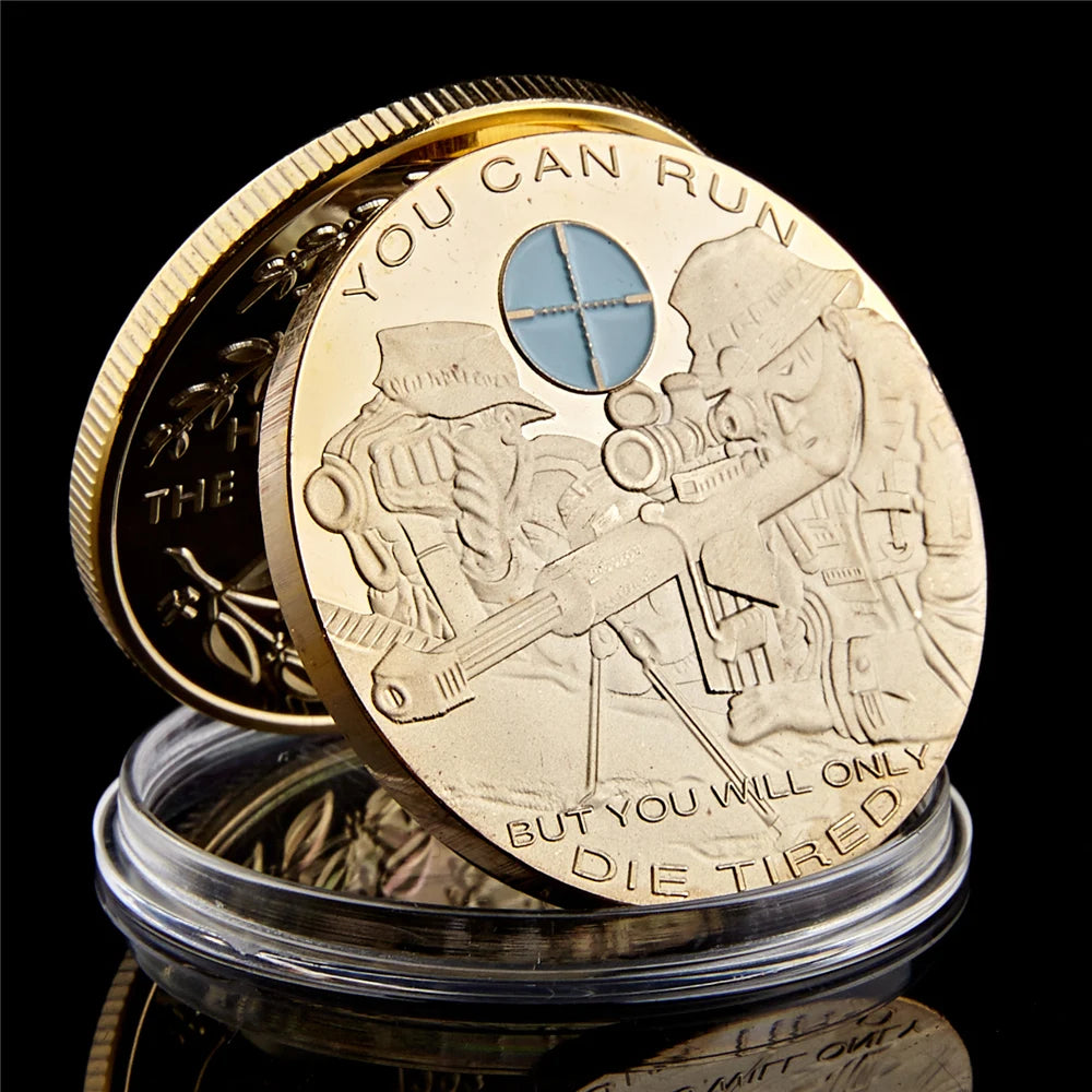USA Skull Sniper USA Gold Coin Collectible