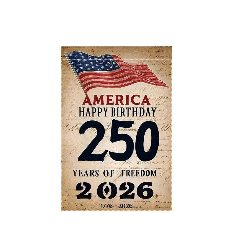 Patriotic American Garden Flag