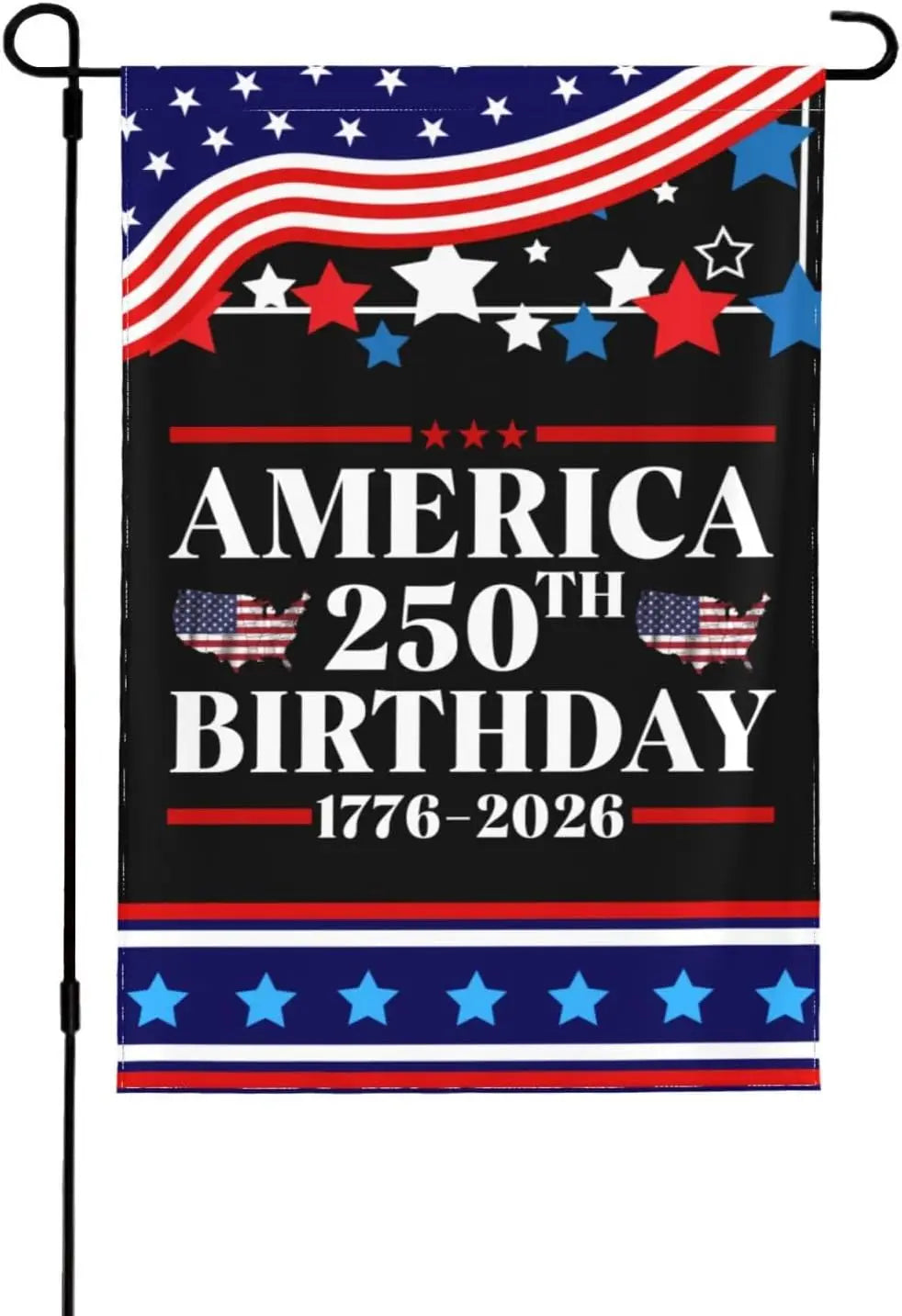 Double Sided America 250th Birthday Flag