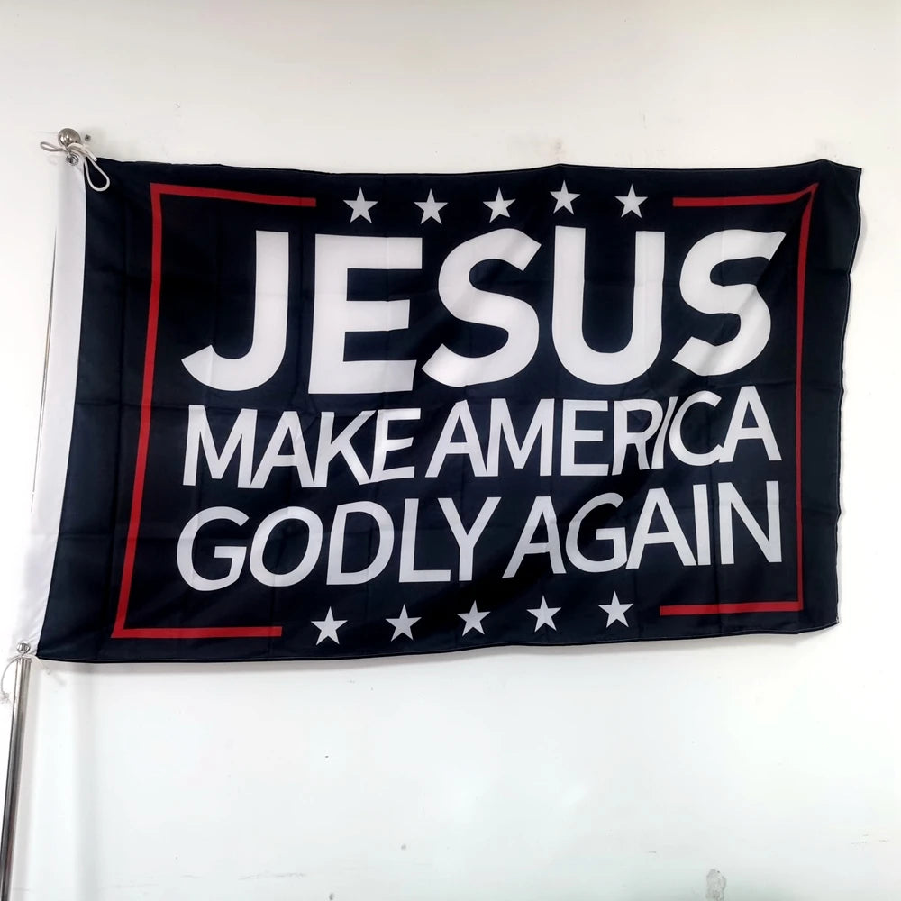 Jesus Make America Godly Again Flag