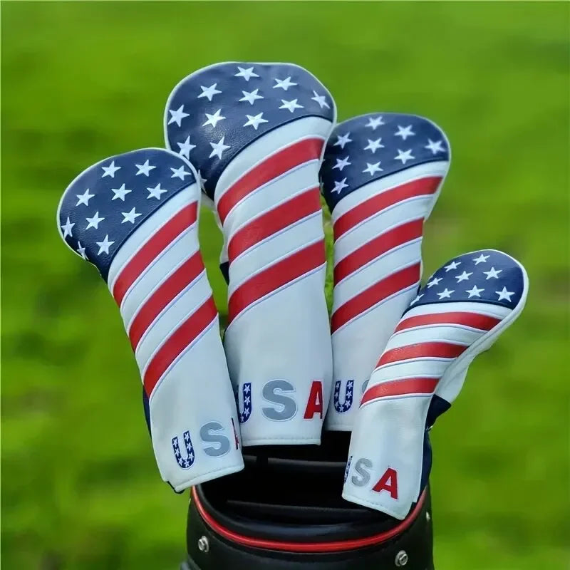 Patriotic Golf Club Head Cover Set