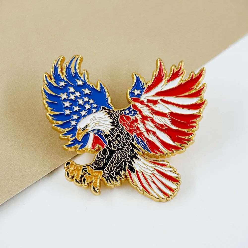 USA Eagle Vintage Enamel Pin