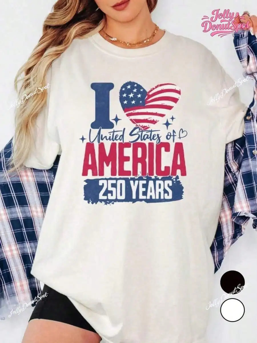 I Love USA 250th Anniversary T-Shirt