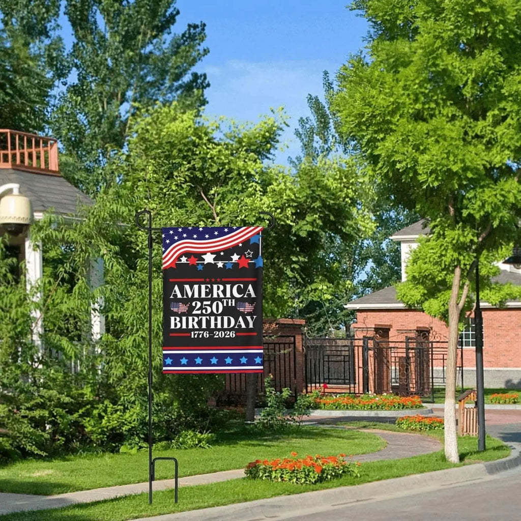 Double Sided America 250th Birthday Flag