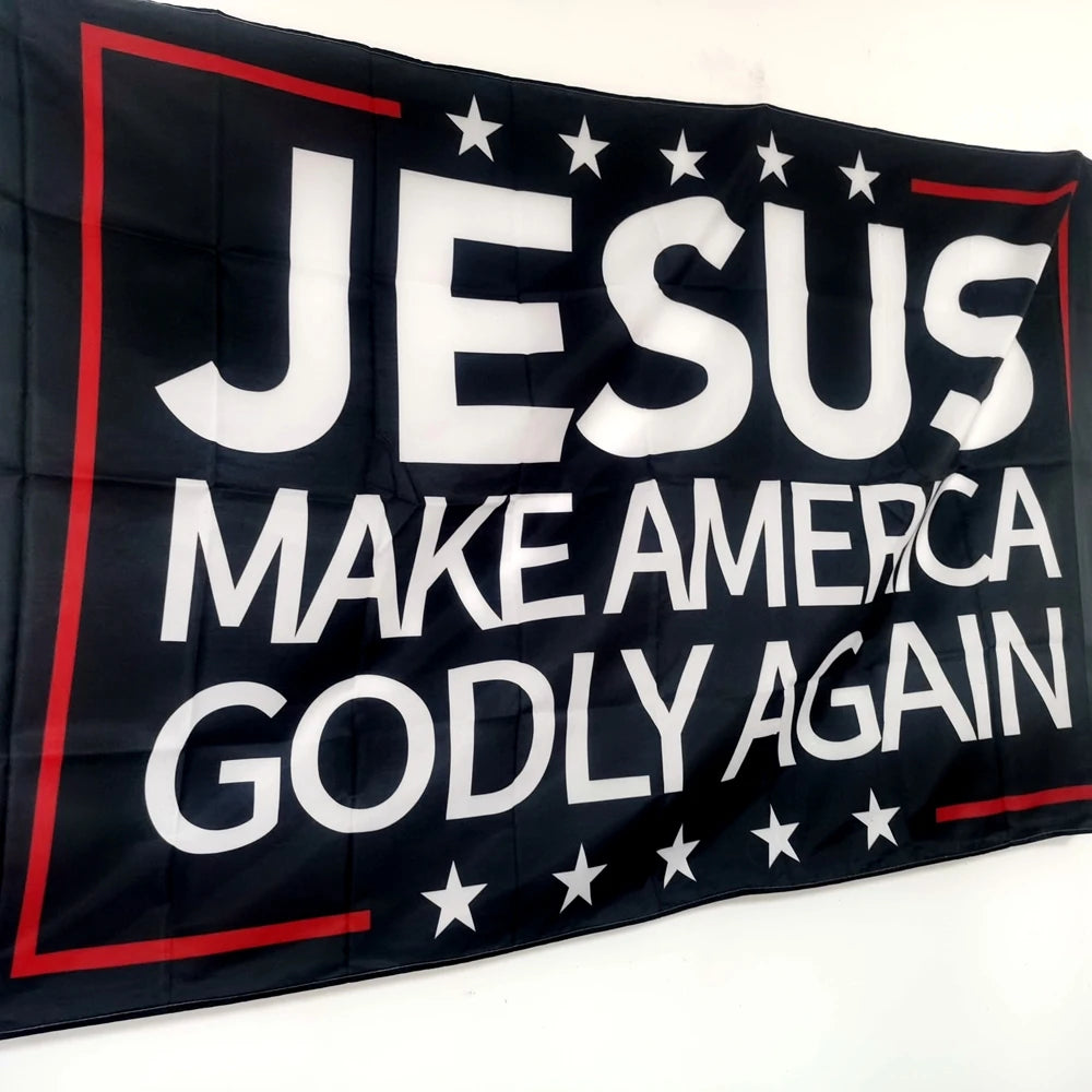 Jesus Make America Godly Again Flag