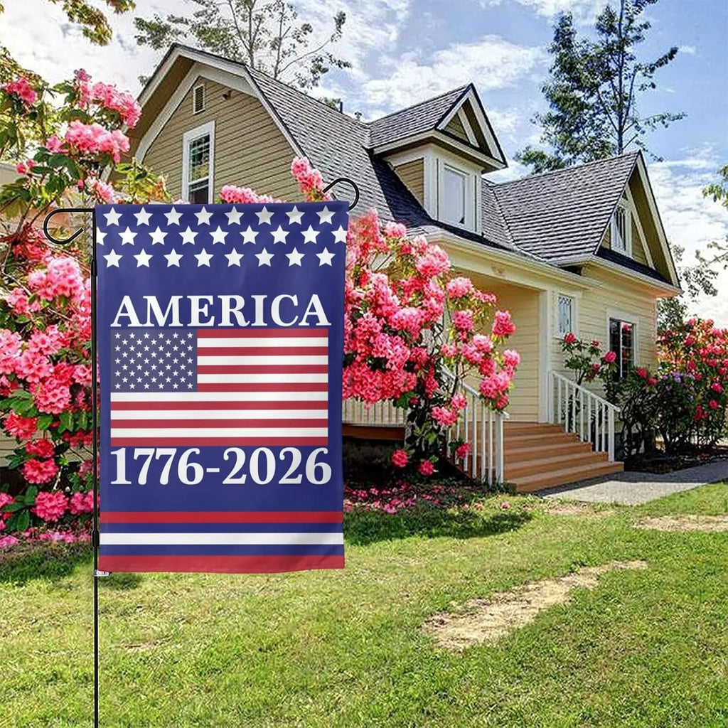 America 250th Birthday Garden Flag