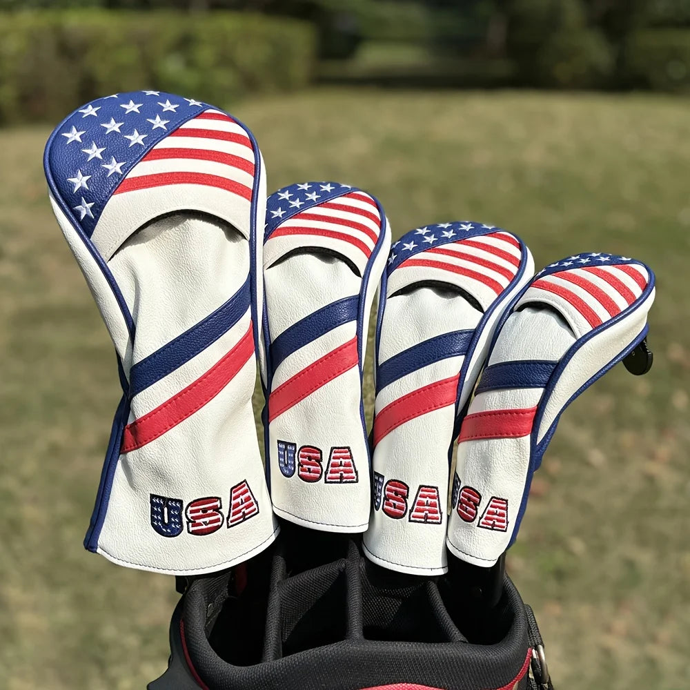 Patriotic Golf Club Head Cover Set