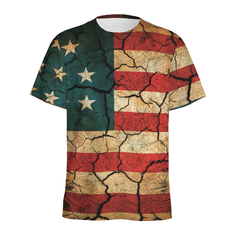 USA American Flag T-Shirts 3D Print