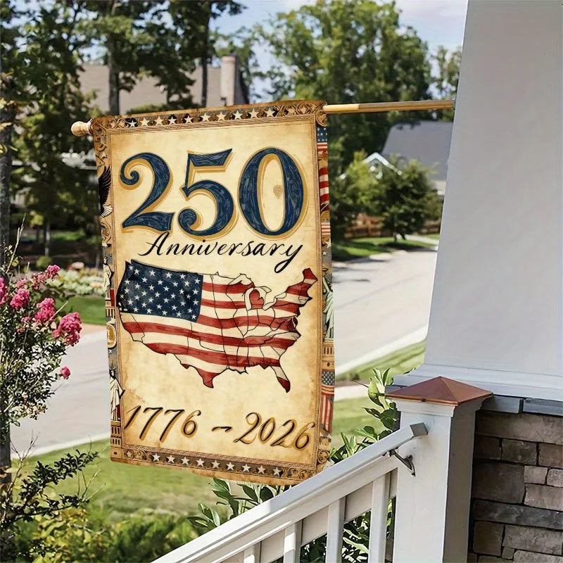 Patriotic American Garden Flag