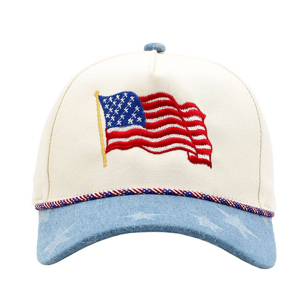 USA Double Flag Hat 250th